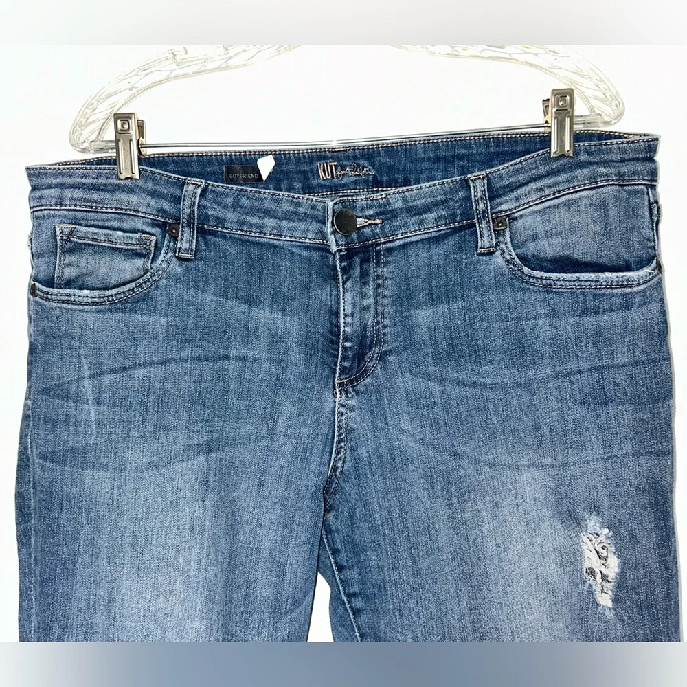 Kut from the Kloth Blue Cropped Ankle Jeans - Picture 2 of 8